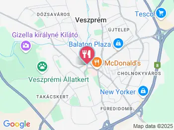 Hungária Étterem Veszprém a térképen