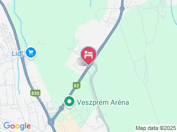 Kádárta Panzió Veszprém a térképen