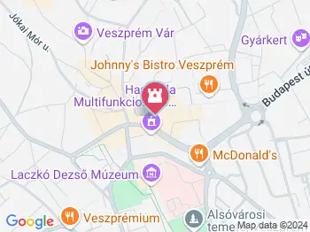 Kolodko: Utcazenész miniszobor Veszprém a térképen