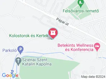 Kolostorok és Kertek sétaút Veszprém a térképen