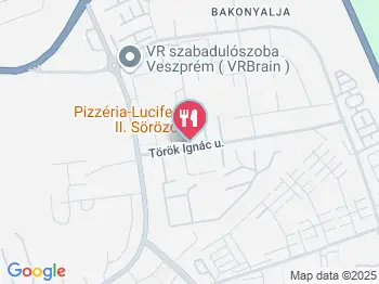 Lucifer Pizzéria Veszprém a térképen