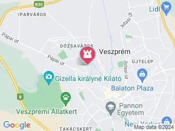 Margit-romok Veszprém a térképen