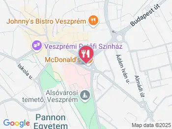 McDonald's Veszprém a térképen