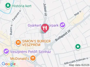 MenüPont Veszprém a térképen