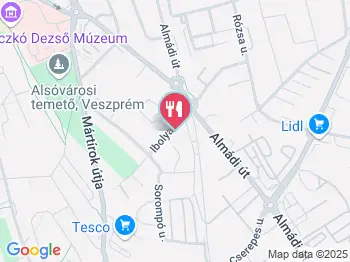 Milano Pizza Nudel Veszprém a térképen