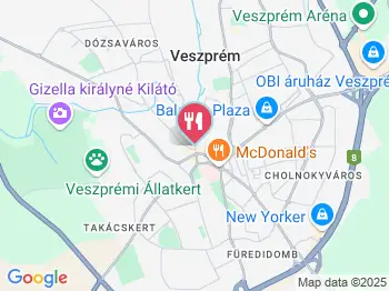 Óváros Vendéglő Veszprém a térképen