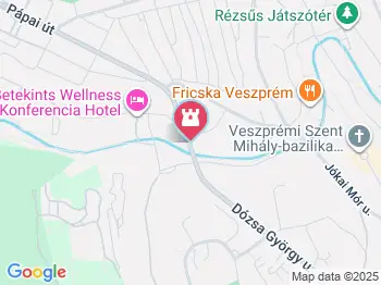 Szent István völgyhíd Veszprém a térképen