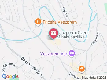 Szentháromság-szobor Veszprém a térképen