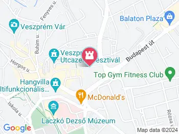 Történelmi allegória Veszprém a térképen