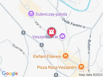 Tűztorony Veszprém a térképen