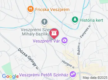 Várbörtön Veszprém a térképen