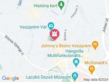 Veszprém, a legendák városa városnéző séta Veszprém a térképen