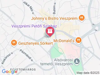 Veszprémi Petőfi Színház Veszprém a térképen