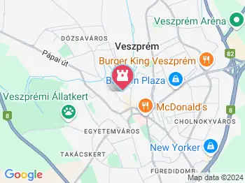 Veszprémi várnegyed Veszprém a térképen