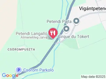 Petendi Langalló Vigántpetend a térképen