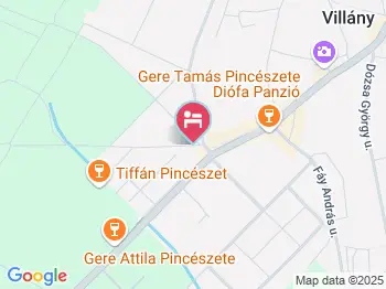 BB Apartmanház Villány a térképen