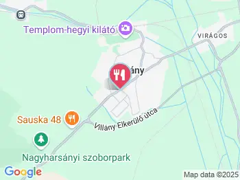 Diófás Vendéglő Villány a térképen