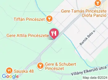 Gere Attila Pincészete Villány a térképen