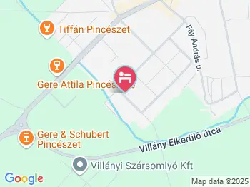 Kékszôlô Vendégház Villány a térképen