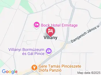 Kovács Vendégház Villány a térképen