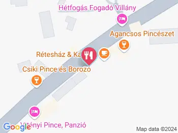 Rétesház Villány a térképen