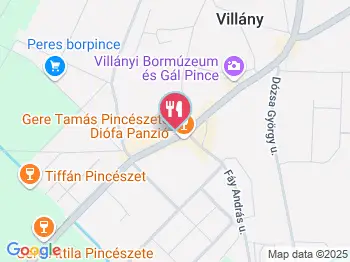 MenjBe Sörbár Villány a térképen