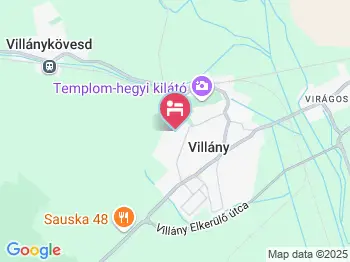 Milán Vendégház Villány a térképen