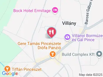 Ottó Pince Villány a térképen