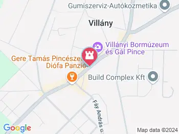 Villányi Pincesor Villány a térképen