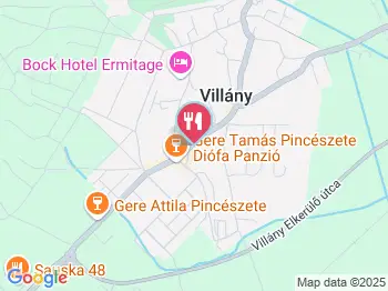 Vitényi Pince Panzió Villány a térképen