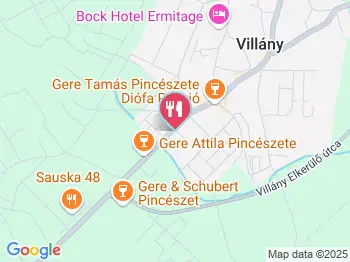 Jammertal Borbirtok Villány a térképen