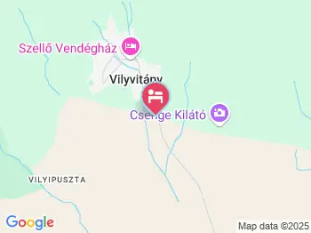 Vadvirág Vendégház Vilyvitány a térképen