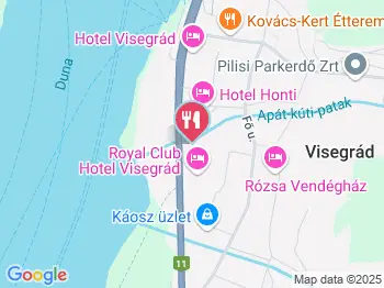 Ételbárka Visegrád a térképen