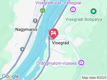 Honti Panzió Visegrád a térképen