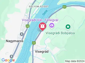 Múzsák-kútja Visegrád a térképen