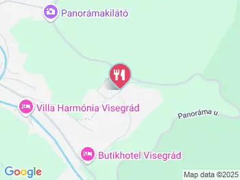 Nagyvillám Étterem Visegrád a térképen