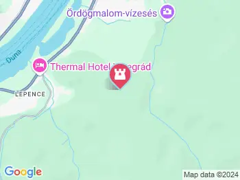 Nagyvillám Sípálya Visegrád a térképen