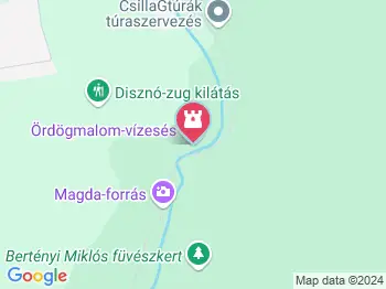 Ördögmalom-vízesés Visegrád a térképen