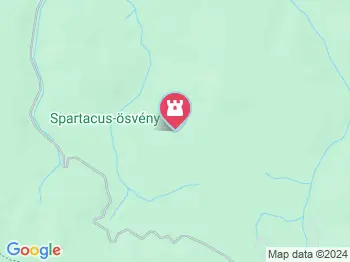 Spartacus-ösvény Visegrád a térképen