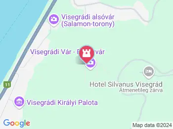 Visegrádi fellegvár Visegrád a térképen