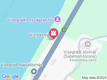 Vízibástya Visegrád a térképen