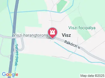 Katolikus harangtorony Visz a térképen