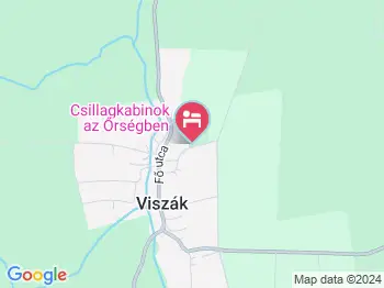 Csillagkabinok Viszák a térképen