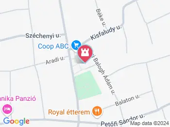 Airwheel bérlés Vonyarcvashegy a térképen