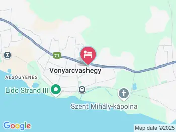 Anna Villa Vonyarcvashegy a térképen