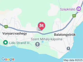 Balázs Apartman Vonyarcvashegy a térképen