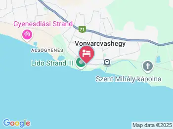 Eldorádó Fogadó és Kemping Vonyarcvashegy a térképen