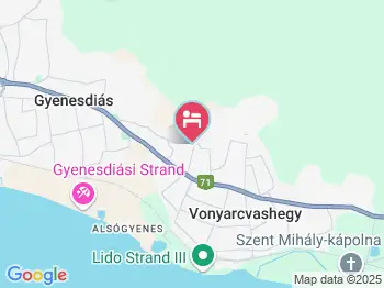 Horváth Apartmanház Vonyarcvashegy a térképen