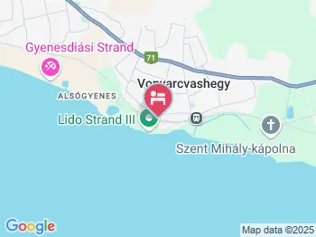 Hotel Lido Vonyarcvashegy a térképen