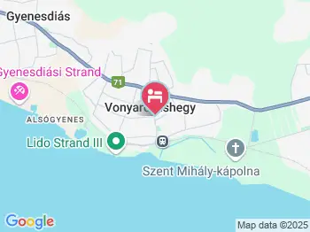 Hotel Terézia Vonyarcvashegy a térképen